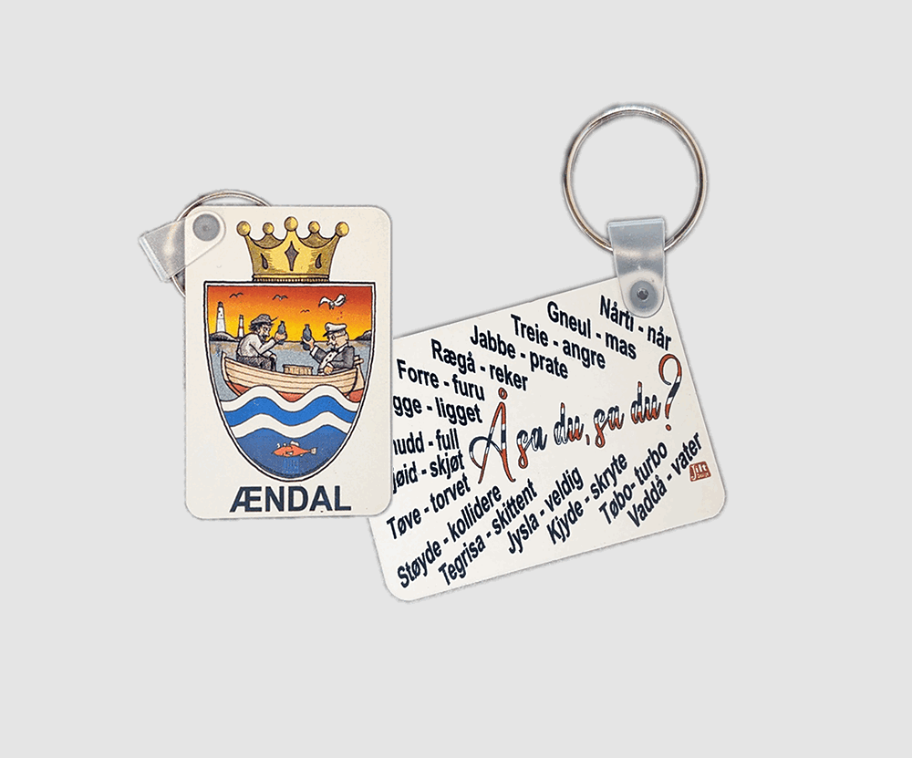 Nøkkelring Ændal byvåpen - Å sa du, sa du