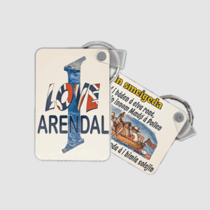 Nøkkelring I love Arendal - Ein smeigeda